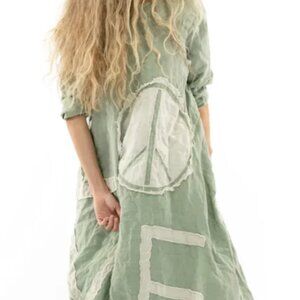 Magnolia Pearl European Linen Queen of the Sea #779 in Matcha NWT